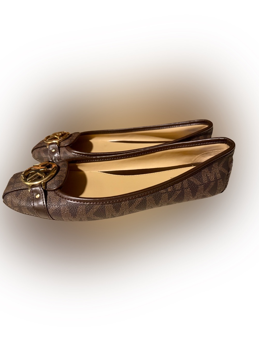 Michael Kors Brown Logo Fulton Flats- NWOT size 7.5